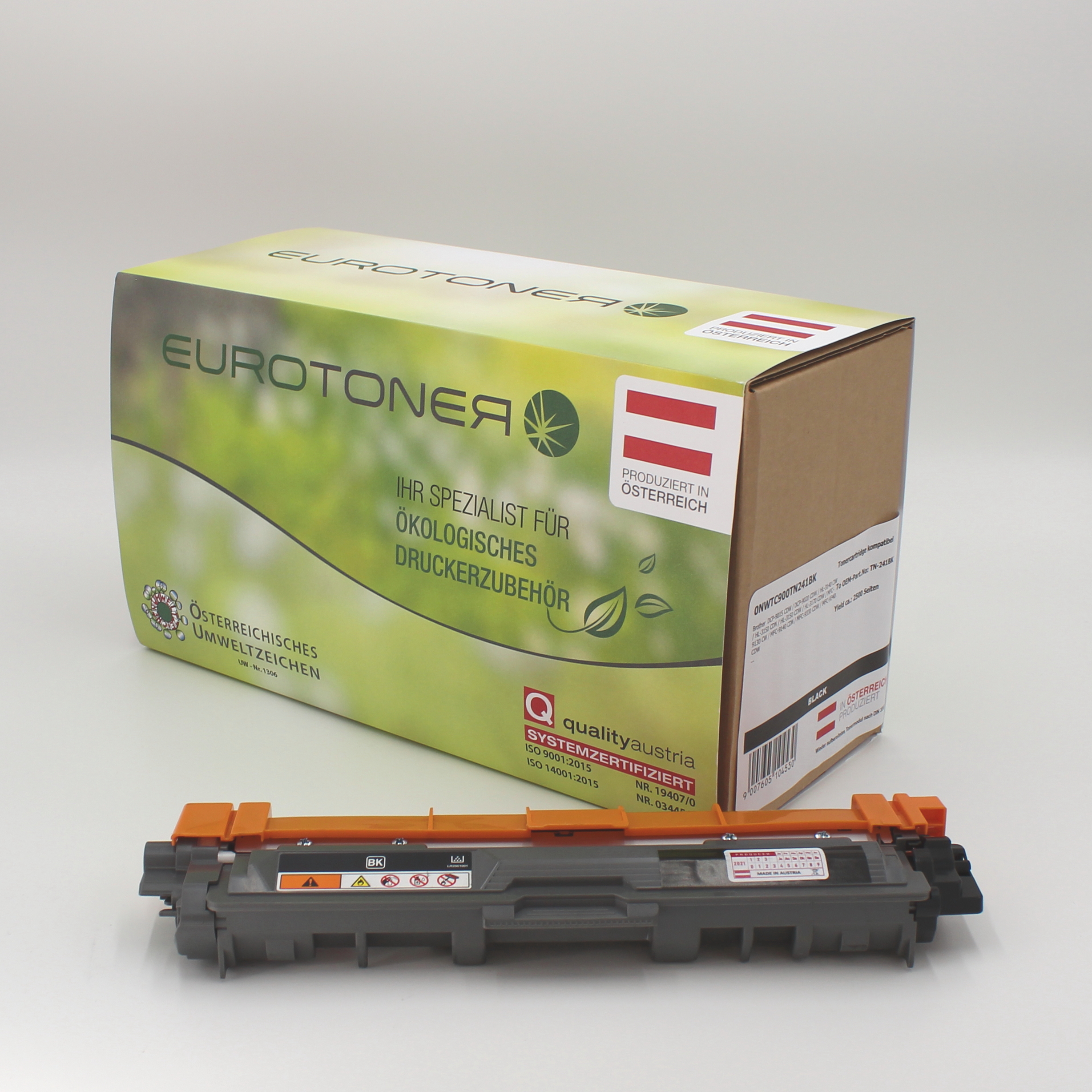 Eurotoner wiederaufbereitet fuer Brother TN-241 BK schwarz