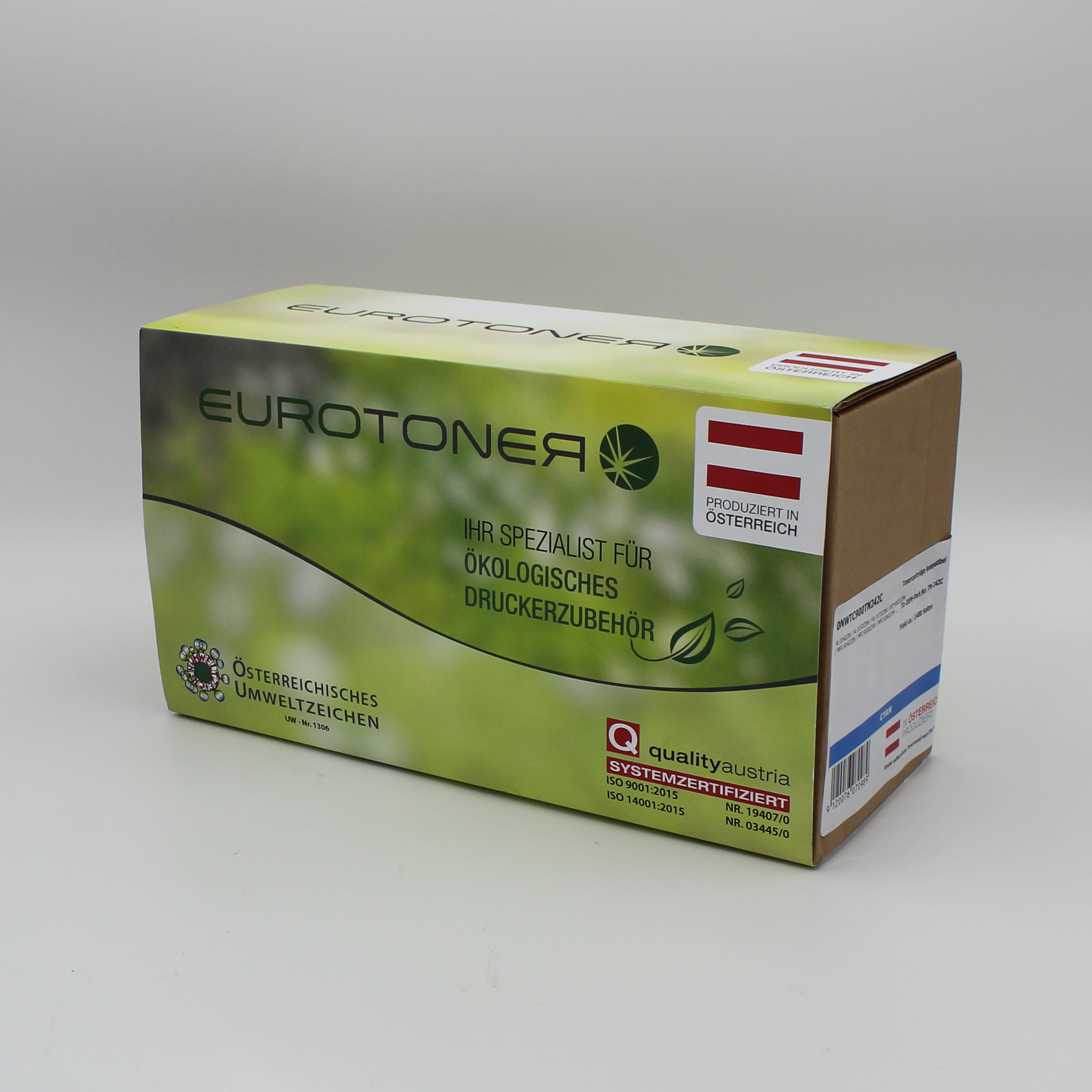 Eurotoner wiederaufbereitet fuer Brother TN-242 C cyan