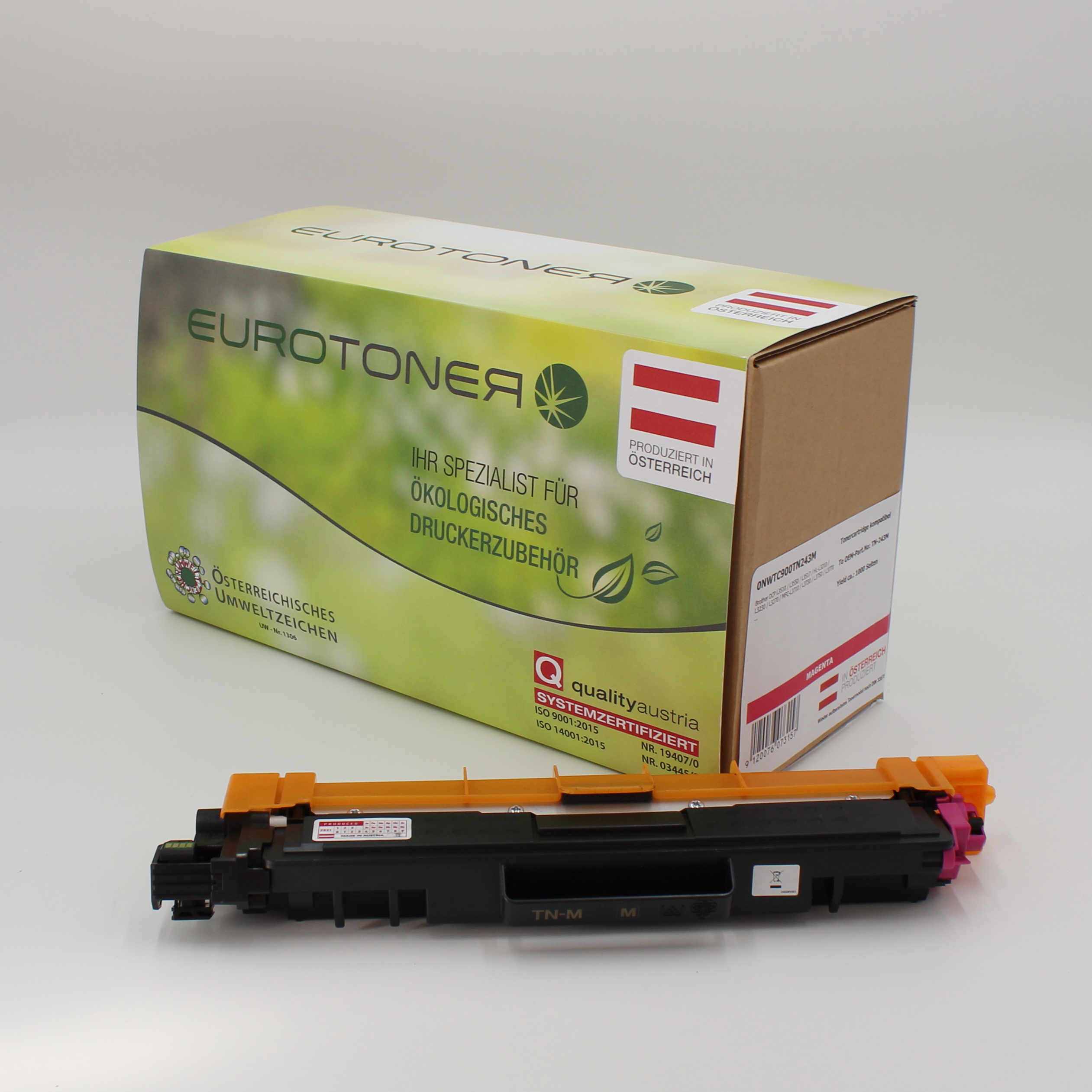 Eurotoner wiederaufbereitet fuer Brother TN-243 M magenta