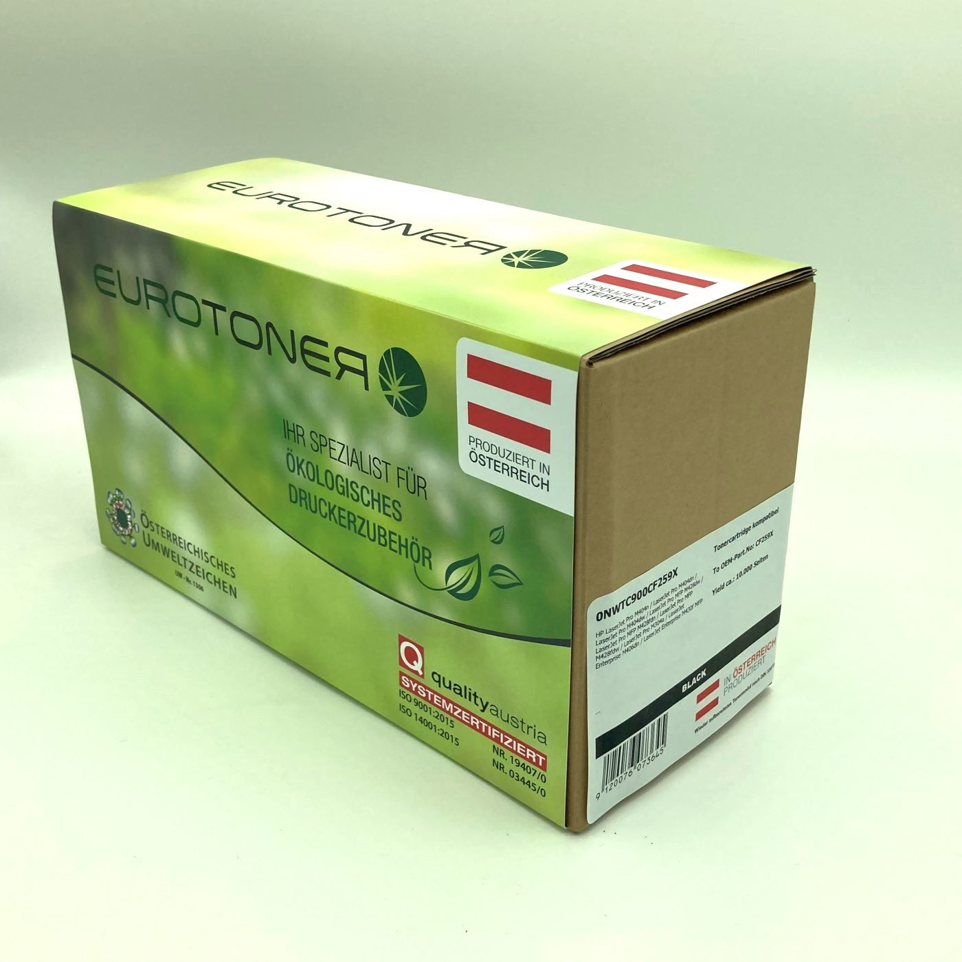 Eurotoner wiederbefuellt fuer HP CF259X schwarz