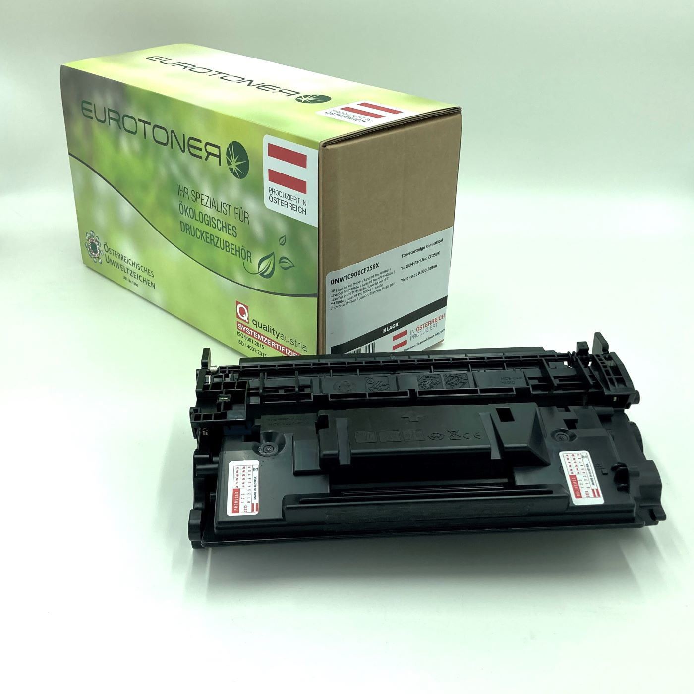 Eurotoner wiederbefuellt fuer HP CF259X schwarz