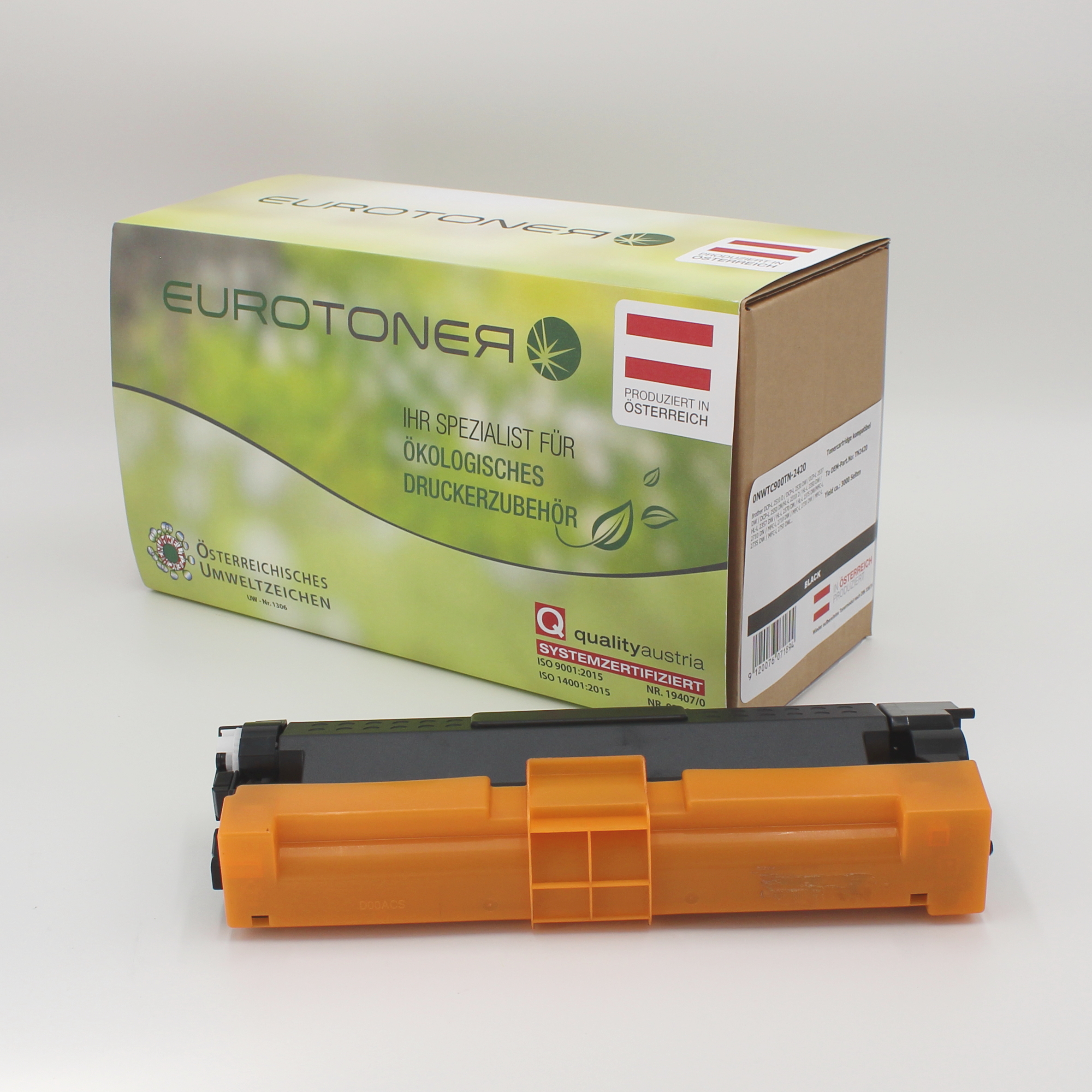 Eurotoner wiederaufbereitet fuer Brother TN-2420 schwarz