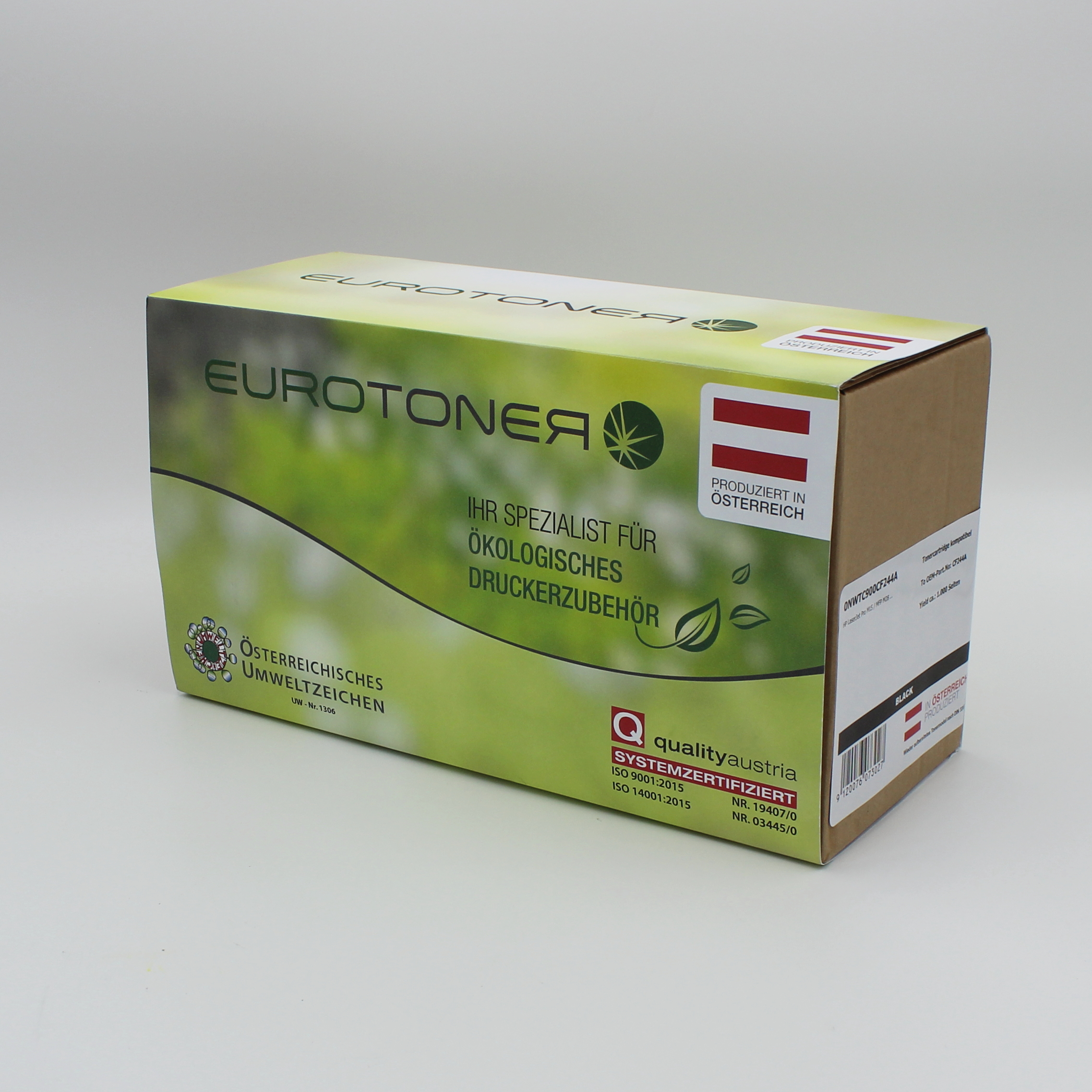 Eurotoner wiederbefuellt fuer HP CF244A schwarz