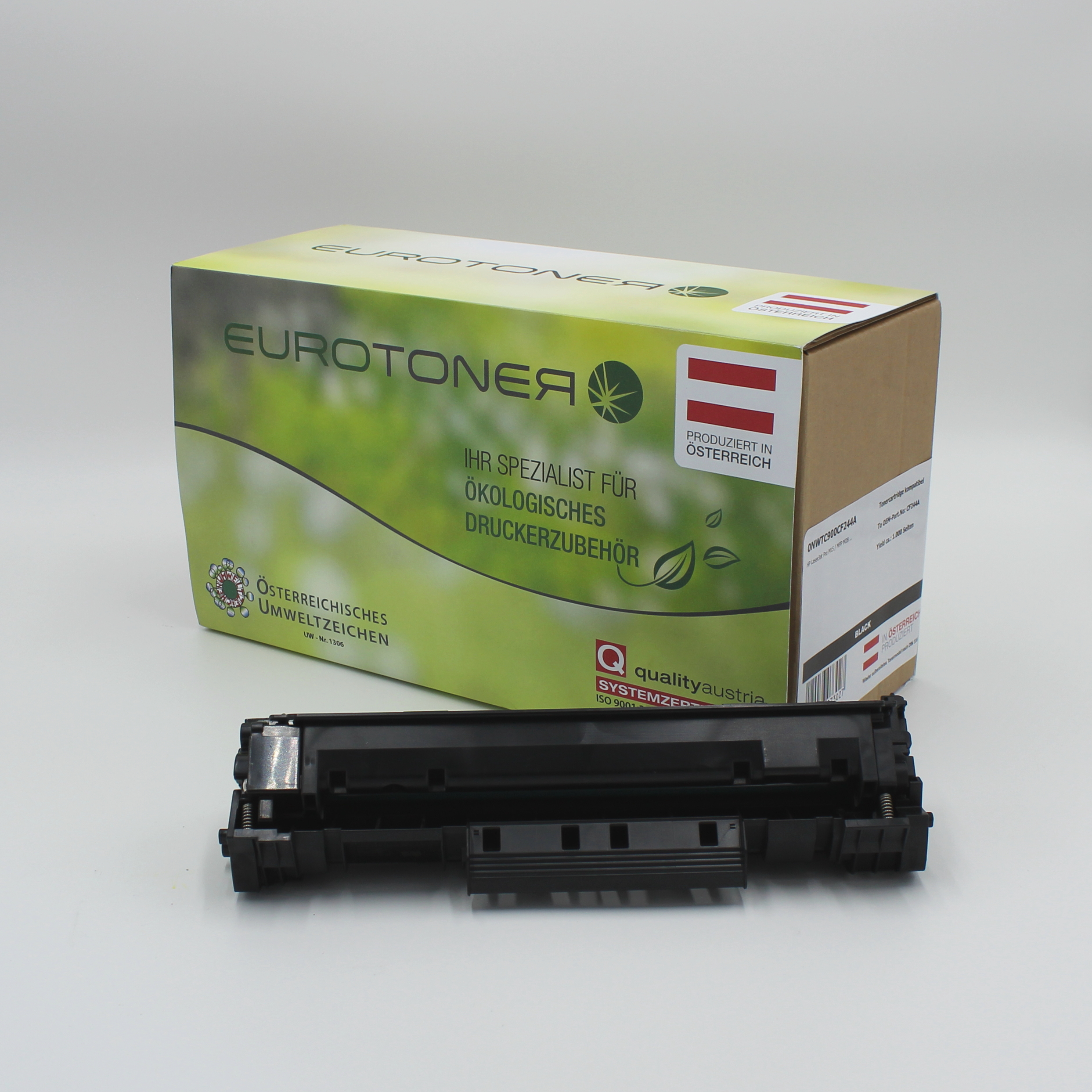 Eurotoner wiederbefuellt fuer HP CF244A schwarz